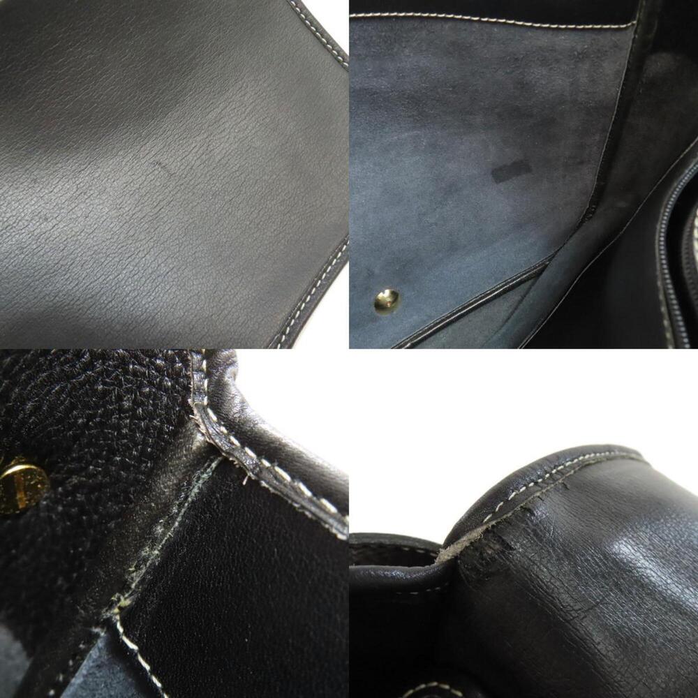CHRISTIAN DIOR Black Leather Shoulder Bag - Picture 6 of 11